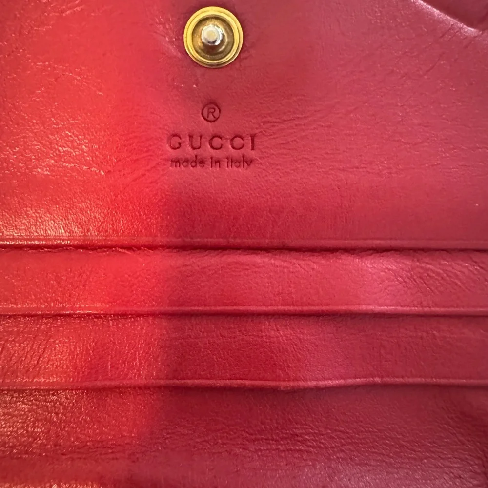 Gucci Brown GG Supreme Canvas Wallet with Red Cherry 3D SALE!! - Picture 7 of 14
